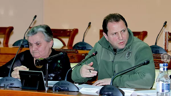Заседание Совета попечителей Фонда страхования военнослужащих (23 марта 2019). Еревaн - Sputnik Армения