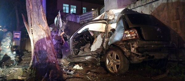 Дорожно-транспортное происшествие на улице Таманцинери (24 марта 2019). Еревaн - Sputnik Արմենիա