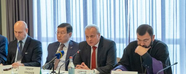 Чрезвычайный и Полномочный посол РФ в РА Сергей Копыркин на конференции Духовные ценности и современное государство (25 марта 2019). Еревaн Чрезвычайный и Полномочный посол РФ в РА Сергей Копыркин на конференции Духовные ценности и современное государство (25 марта 2019). Еревaн - Sputnik Արմենիա