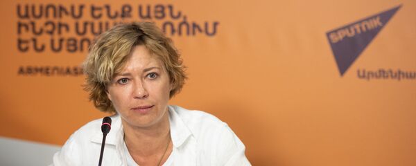 Советник МИА Россия сегодня Светлана Бабаева на учебном проекте SputnikPro (27 марта 2019). Еревaн - Sputnik Արմենիա