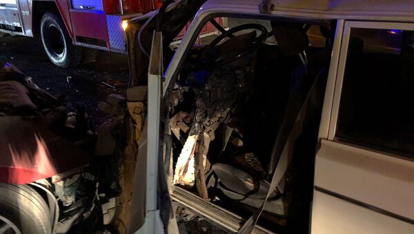 Дорожно-транспортное происшествие на улице Мхитара Гераци (27 марта 2019). Еревaн - Sputnik Արմենիա