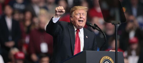 Президент Дональд Трамп выступает перед сторонниками во время митинга на арене Ван Андел (28 марта 2019). Гранд-Рапидс, штат Мичиган - Sputnik Արմենիա