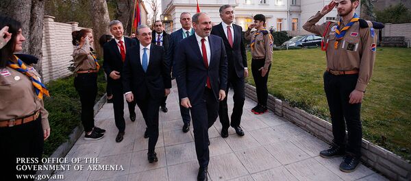 Премьер-министр Никол Пашинян встретился с представителями армянской диаспоры Австрии (29 марта 2019). Вена - Sputnik Армения