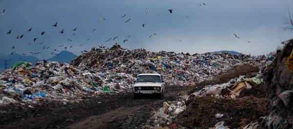 Мусорная свалка города Масис - Sputnik Արմենիա