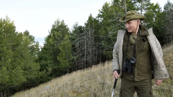 Президент РФ В. Путин на отдыхе в Тыве - Sputnik Армения