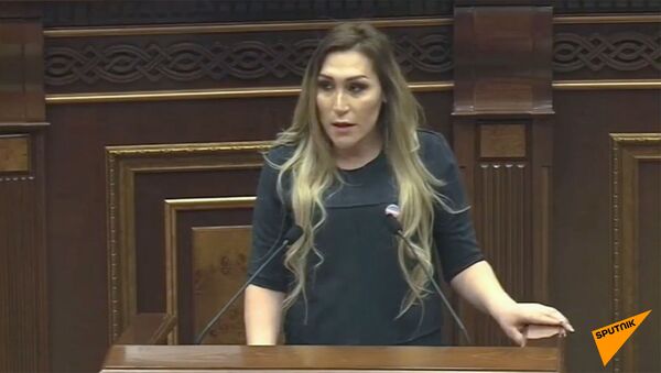 Выступление Лилит Мартиросян в парламенте Армении (5 апреля 2019). Еревaн - Sputnik Արմենիա