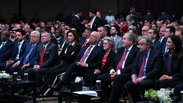 Президент РА Армен Саркисян принял участие в открытии Всемирного экономического форума в Иордании (6 апреля 2019). Амман - Sputnik Армения
