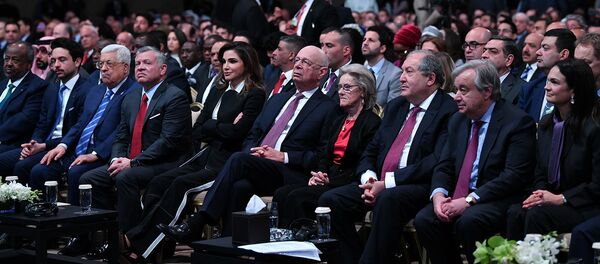 Президент РА Армен Саркисян принял участие в открытии Всемирного экономического форума в Иордании (6 апреля 2019). Амман Президент РА Армен Саркисян принял участие в открытии Всемирного экономического форума в Иордании (6 апреля 2019). Амман - Sputnik Արմենիա