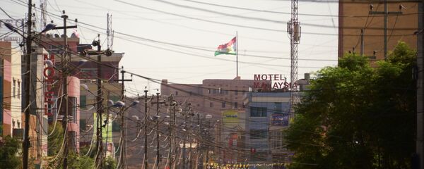 Одна из улиц в городе Эрбил в Иракском Курдистане. - Sputnik Армения