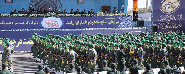 Марш военнослужащих Ирана во время ежегодного военного парада (22 сентября 2017). Тегеран - Sputnik Армения