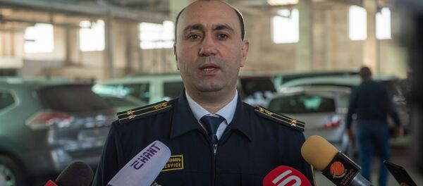Начальник Араратского таможенного терминала Комитета госдоходов Армении Карен Бабаян Начальник Араратского таможенного терминала Комитета госдоходов Армении Карен Бабаян - Sputnik Армения