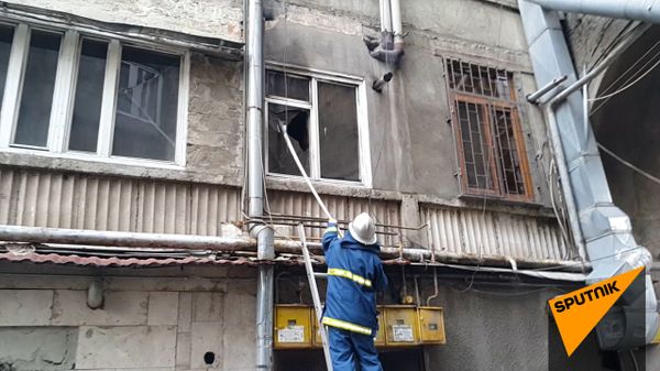 Հրդեհ Երևանի կենտրոնում. լուսանկարներ և տեսանյութ - Sputnik Արմենիա