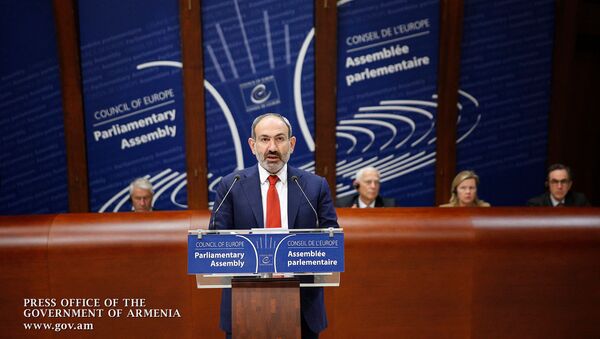 Выступление премьер-министра Армении Никола Пашиняна в Парламентской ассамблее Совета Европы (11 апреля 2019). Страсбург - Sputnik Армения