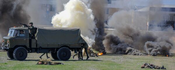 Масштабные учения Объединенной армяно-российской группировки войск (12 апреля 2019). Полигон им. Маршала Баграмяна - Sputnik Армения