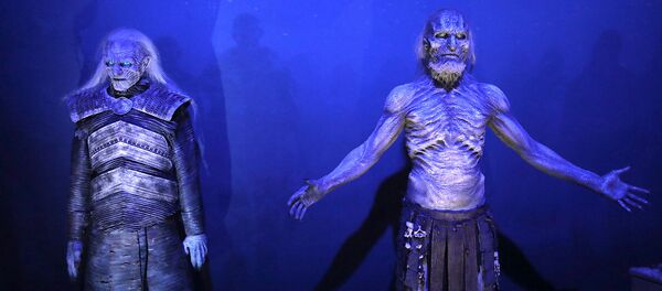 Модели персонажей White Walkers во время запуска гастрольной выставки Игра престолов в выставочном центре Титаник (10 апреля 2019). Белфаст - Sputnik Արմենիա