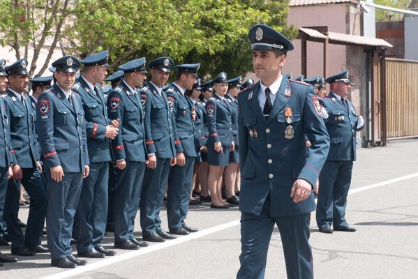 Преподаватель Образовательного комплекса полиции Армении, майор Артур Акопян - Sputnik Армения