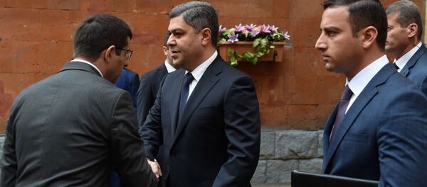 Ванецян Артур на торжественном заседании, посвященном Дню полиции Армении - Sputnik Армения