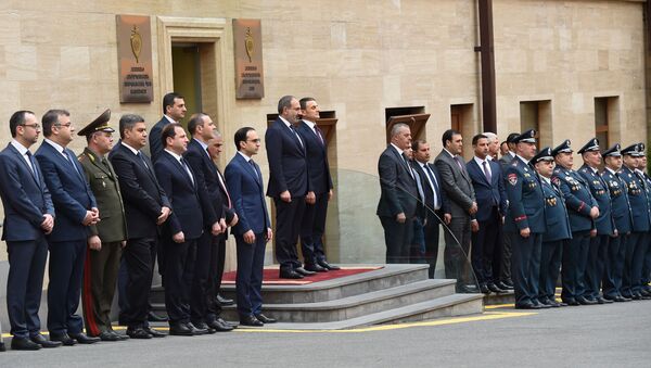 Премьер-министр Никол Пашинян на торжественном заседании, посвященном Дню полиции Армении - Sputnik Արմենիա