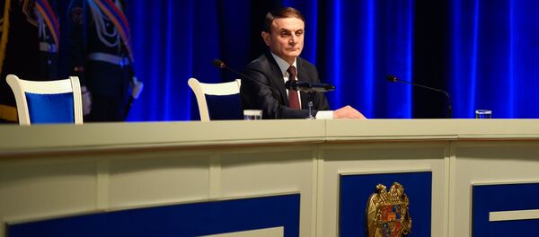 Начальник полиции Армении Валери Осипян на торжественном заседании, посвященном Дню полиции Армении (16 апреля 2019). Ереван Начальник полиции Армении Валери Осипян на торжественном заседании, посвященном Дню полиции Армении (16 апреля 2019). Ереван - Sputnik Արմենիա