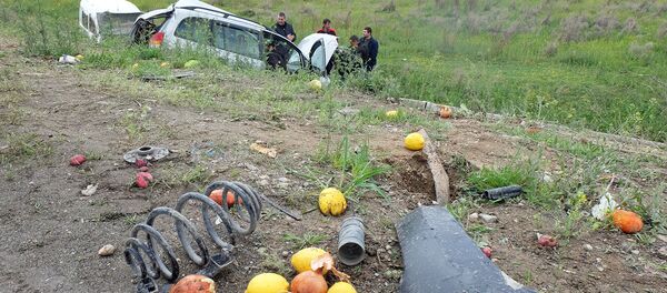 Дорожно-транспортное происшествие на трассе Север-Юг (17 апреля 2019). Араратская область - Sputnik Армения