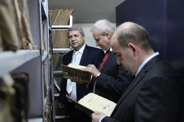 Историческое здание почты в Гюмри реставрируют на российские средства - Sputnik Армения