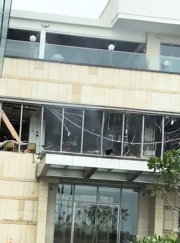 Շանգրի Լա հյուրանոցը, որտեղ տեղի է ունեցել ահաբեկչությունների շարքի առաջին պայթյուններից մեկը. Կոլոմբո, Շրի Լանկա, 21 ապրիլի 2019 թ. - Sputnik Արմենիա