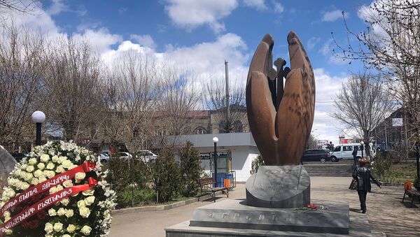 В Ширакской области почтили память жертв Геноцида армян (24 апреля 2019). Гюмри - Sputnik Արմենիա