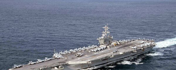 Авианосец ВМС США Авраам Линкольн во время транзитных учений (30 января 2019). Атлантический океан Авианосец ВМС США Авраам Линкольн во время транзитных учений (30 января 2019). Атлантический океан - Sputnik Армения