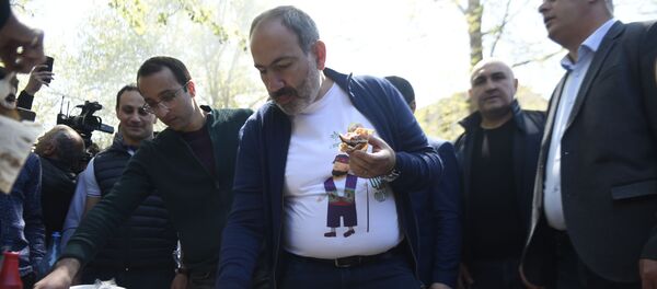 Никол Пашинян на празднике День гражданина в Ереване - Sputnik Արմենիա