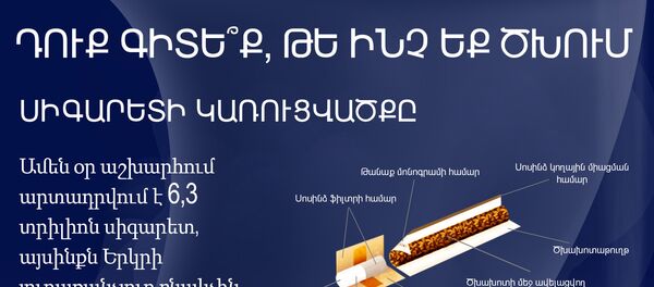 Դուք գիտե՞ք, թե ինչ եք ծխում Դուք գիտե՞ք, թե ինչ եք ծխում - Sputnik Արմենիա