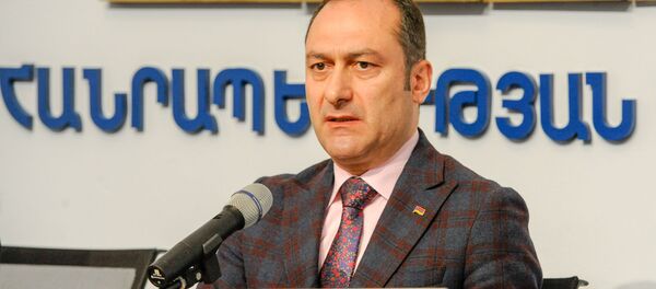 Министр юстиции Артак Зейналян на пресс-конференции (29 апреля 2019). Еревaн - Sputnik Армения
