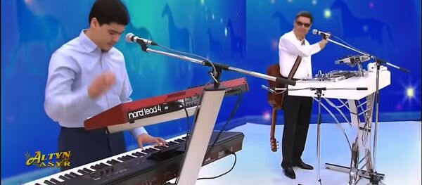 Президент Туркменистана Гурбангулы Бердымухамедов со внуком исполняют рэп про коня - Sputnik Արմենիա