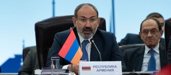 Выступление премьер-министра Армении Никола Пашиняна на заседании Евразийского межправительственного совета (30 апреля 2019). Еревaн - Sputnik Армения