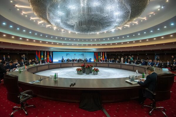 Зал заседания Евразийского межправительственного совета (30 апреля 2019). Еревaн - Sputnik Армения