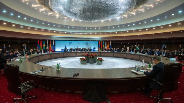 Зал заседания Евразийского межправительственного совета (30 апреля 2019). Еревaн - Sputnik Армения