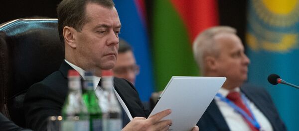 Прмьер-министр России Дмитрий Медведев на заседании Евразийского межправительственного совета (30 апреля 2019). Еревaн - Sputnik Արմենիա