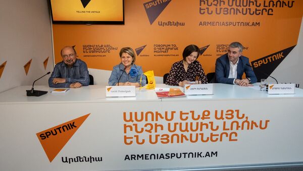 Пресс-конференция по теме предстоящих винных днях в столице (2 мая 2019). Еревaн - Sputnik Армения