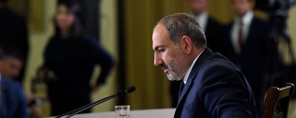 Пресс-конференция премьер-министра Никола Пашиняна по итогам первого года пребывания на посту (8 мая 2019). Еревaн - Sputnik Արմենիա