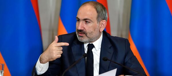 Пресс-конференция премьер-министра Никола Пашиняна по итогам первого года пребывания на посту (8 мая 2019). Еревaн - Sputnik Արմենիա