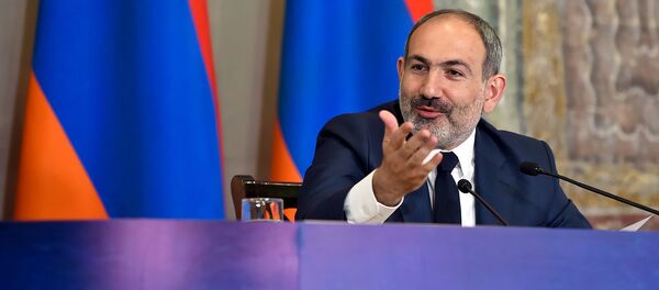 Пресс-конференция премьер-министра Никола Пашиняна по итогам первого года пребывания на посту (8 мая 2019). Еревaн - Sputnik Արմենիա