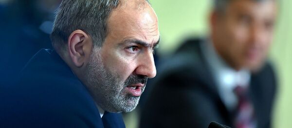 Пресс-конференция премьер-министра Никола Пашиняна по итогам первого года пребывания на посту (8 мая 2019). Еревaн - Sputnik Արմենիա