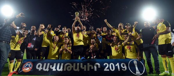 Победители Кубка Армении по футболу 2018-2019 ФК Алашкерт (8 мая 2019). Еревaн - Sputnik Արմենիա