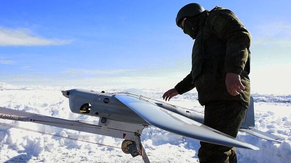 Запуск беспилотников на 102-й российской военной базе в Гюмри - Sputnik Армения