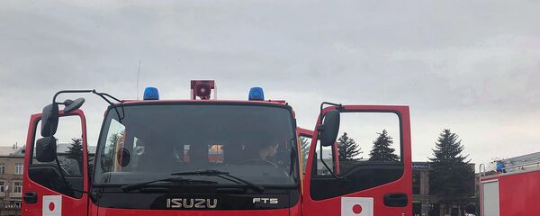 Церемония передачи спасательной техники от правительства Японии Ширакской области (9 мая 2019). Гюмри - Sputnik Արմենիա