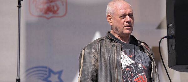 Главный редактор радиостанции Говорит Москва Сергей Доренко на «Московском мотофестивале-2018» (5 мая 2018). Москвa - Sputnik Արմենիա