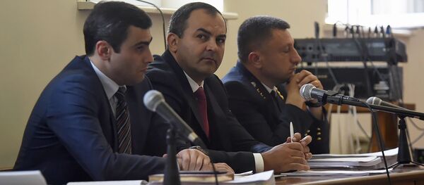 Генеральный прокурор Артур Давтян на заседании суда по делу 1 марта (13 мая 2019). Еревaн - Sputnik Армения