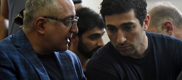 Левон Кочарян и Армен Тавадян на заседании суда по делу 1 марта (13 мая 2019). Еревaн Левон Кочарян и Армен Тавадян на заседании суда по делу 1 марта (13 мая 2019). Еревaн - Sputnik Արմենիա