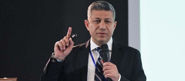 Учредитель и гендиректор GMPT Сэм Авад на форуме Инновационные технологии в сфере туризма (14 мая 2019). Еревaн - Sputnik Արմենիա