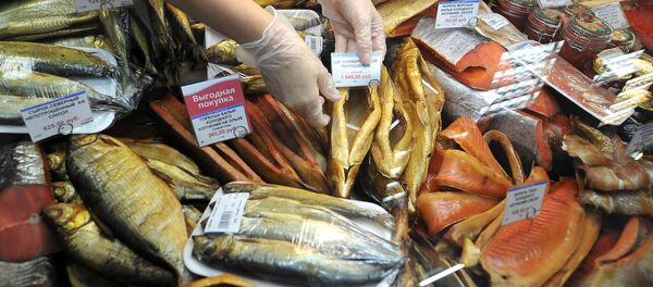 Рыбный отдел в магазине Рыбный отдел в магазине - Sputnik Армения