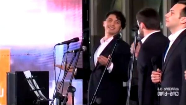 Грузины поют армянскую песню ''Еревани сирун Ахчик'' - Sputnik Արմենիա